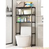 3 Tier Bathroom Over The Toilet Shelf, Freestanding Space Saver Metal Over The Toilet Shelf Organizer- for Most Toilets - 3 of 4