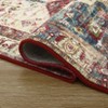 Acekool Area & Runner Rug, Machine Washable, Non-Slip, Low Pile, Soft Indoor Floor Mat for Hallway, Entryway, Bedroom, Brick Red - 3 of 4
