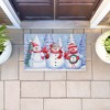 Stupell Industries Holiday Icy Snowman Trio Printed Outdoor Door Mat, design by Paul Brent, 18"x30" - 4 of 4
