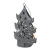 Northlight 4.5" Pre-Lit Gray Petite Tree Cut Out Christmas Ornament - 2 of 3