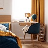 River of Goods 15" 1-Light Jack Glass and Metal Table Lamp Yellow: Tripod Base, Amber Globe Shade, UL Listed - 4 of 4