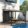 Pamapic Hardtop Outdoor Gazebo Pergola Aluminum Framed with Sloping Pitched Roof for Garden, Patio - 2 of 4