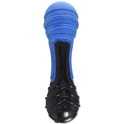 Multipet 62200 Double-Headers Bone Durable TPR Rubber Dog Toy, 6", Colors Vary