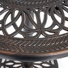 Sapphtopaz Patio Outdoor Table Aluminum Patio Dining Table Outdoor Dining Table Picnic Table with Woven Accents for Garden, Yard, Lawn, Patio - 4 of 4