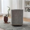 CAVINAS 25.2 "Wide Modern Chenille Swivel Accent Chair, Upholstered Lounge Chair with Metal Base and Pillow - 3 of 4