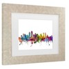 Trademark Fine Art Michael Tompsett San Diego California Skyline Matted Framed Art - image 3 of 4