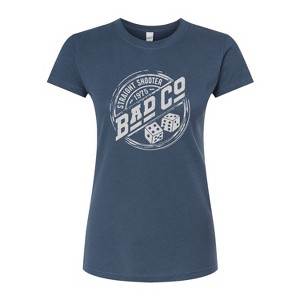 Women's - Bad Company - Straight Shooter 1975 Fitted Graphic T-Shirt - 1 of 3