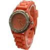 Olivia Pratt Every Day Thin Band Silicone and Rhinestones Colorful Women Watch - 2 of 3
