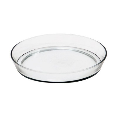 Achla Gardening Glass Target Round And Clear Tray - 10.5\