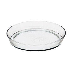 Round Glass Tray for Indoor and Outdoor Gardening Clear - ACHLA Designs - 1 of 2