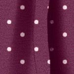 deep claret polka dot
