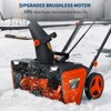 Coucheta 2X20v Electric Snow Blower Cordless - Brushless Motor Snow Thrower, Long-Range 180° Rotating Chute, User-Friendly Design & Safe Operation - 3 of 4