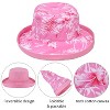 Solaris Women's Cotton Packable Bucket Hat, Wide Brim Bucket Hat for Women, UPF 50 Reversible Women Hat for Garden Party, Beach, Travel - 2 of 4