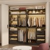 Besiost Set of 2 Closet System with Wood Drawers, Freestanding Closet Organizer with Hanging Rods - 2 of 4