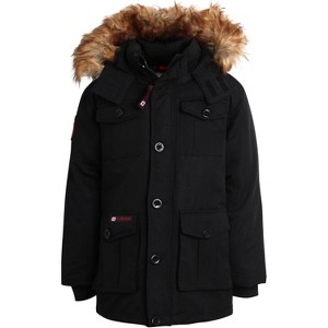 CANADA WEATHER GEAR Boys' Winter Jacket - Heavyweight Water and Wind Resistant Hooded Parka Ski Jacket for Boys (Sizes: 5-20) - 1 of 4