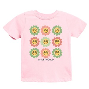 The Juniper Shop SmileyWorld Flowers With Sunglasses Youth Short Sleeve Tee - 1 of 4