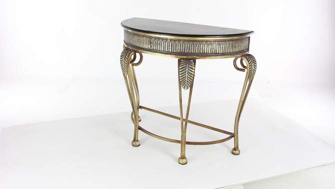 Traditional Metal Console Table Gold - Olivia &#38; May, 2 of 17, play video