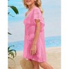 Girls swim cover up crochet swimsuits kids swimwear beachwear tops - 4 of 4