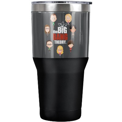 Big Bang Theory Emojis Steel Tumbler 30oz Coffee Travel Mug