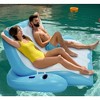 4E's Novelty 2-Person Inflatable Pool Recliner Float With Cup Holder For Adults, Pool Recliner Easy To Inflate And Deflate Unmatched Comfort - 2 of 4
