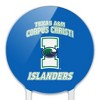 Texas A&M -Corpus Christi Islanders Acrylic Cake Topper Party Decoration for Wedding Anniversary Birthday Graduation - 3 of 4