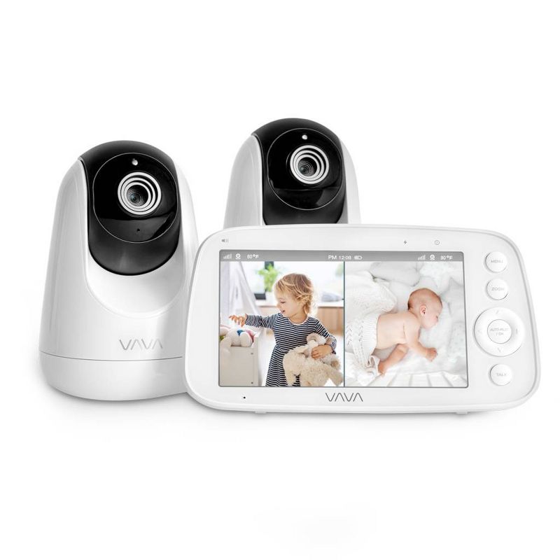 VAVA Split View 5&#34; 720P Video Baby Monitor with 2 Cameras, 4 of 9