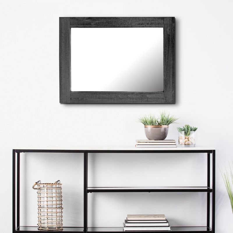 Rectangle Worn Wood Decorative Wall Mirror - Stonebriar Collection, 5 of 7