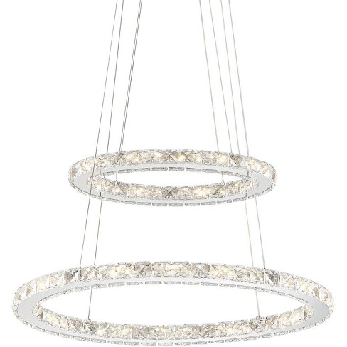 Possini Euro Design Satiny Gold Pendant Chandelier 27 1/4 Wide