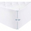 Thick Quilted Mattress Topper, Soft Breathable Cover, Fits Up To 23 Mattress - 3 of 4