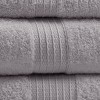 Vynxaria Bath Towels and Washcloths: Gray 6-Piece Eco-Friendly Set - 4 of 4