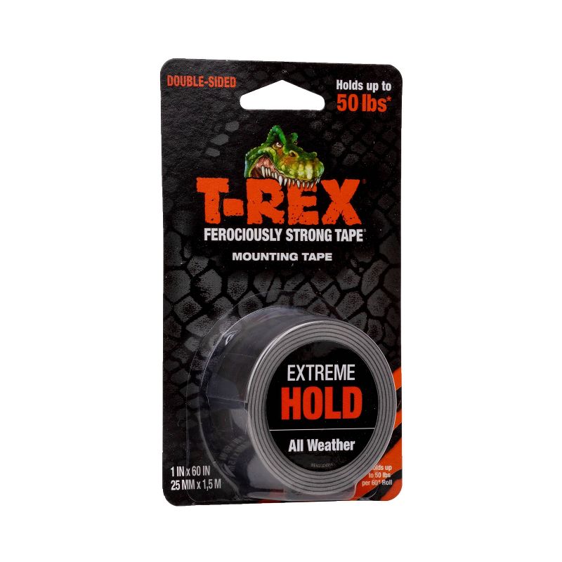 T-Rex 1&#39;x60&#39; Extreme Hold Mounting Tape Black, 3 of 12