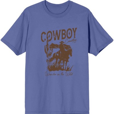 "Cowboy" Horse And Rider Adult Crew Neck Short Sleeve Tee