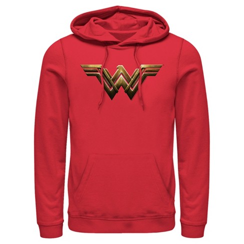 Men's Zack Snyder Justice League Wonder Logo Pull Over Hoodie : Target