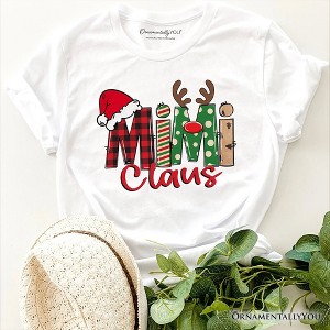 Mimi Claus Retro Christmas T-Shirt, Matching Family Holiday Tee | OrnamentallyYou - 1 of 4