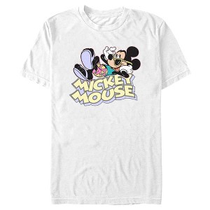 Men's Mickey & Friends Retro 80s Vacation Mickey T-Shirt - 1 of 4