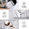Modern Washable Printed Area Rug, Floor Carpet with Non-Slip Backing, Low Pile Stain Resistant & Non-Shedding Accent Mat for Living Room Bedroom - 4 of 4