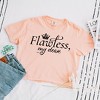 Simply Sage Market Women's Flawless My Dear Short Sleeve Relaxed Fit Cropped Tee - 3 of 3