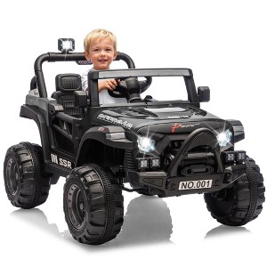 Jojoka 12V Kids Ride On Car, Electric Ride On Truck w/Parent Remote, Spring Suspension, Bluetooth Music, LED Light, 4.1Mph Max Speed - 1 of 4