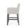 Christopher Knight Home 26" Armga Upholstered Counter Height Barstool Light Gray/Gray - 4 of 4