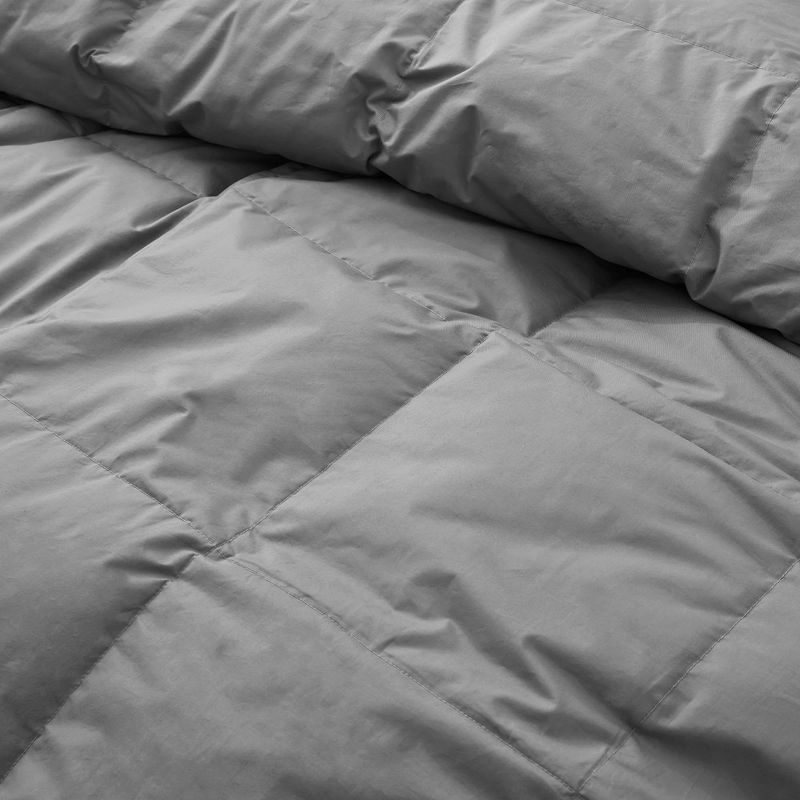 Puredown Organic Cotton Down Feather Comforter Duvet Insert, Gray, 4 of 6