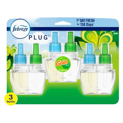 Febreze Odor-Fighting Fade Defy Plug Air Freshener Refill - Gain Original Scent