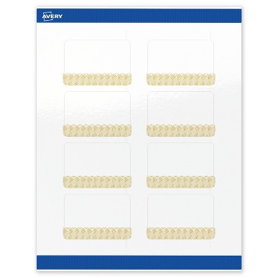 Avery Rectangle Labels, Gold Lace Trim Pattern, 2" x 3"