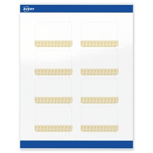 Avery Rectangle Labels, Gold Lace Trim Pattern, 2" x 3" - 1 of 4