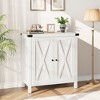 Coucheta Small Storage Cabinet, Farmhouse Sideboard with 2 Doors & Adjustable Shelves, Buffet Cabinet for Living Room & Dining Room - 3 of 4