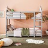Saracina Home Skyler Contemporary Wood Twin Over Twin Kids' Bunk Bed Gray - 2 of 4