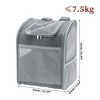 Unique Bargains Pet Backpack Transport Box for Cats and Small Dogs 13.39"x9.84"x16.54" Gray - 2 of 4