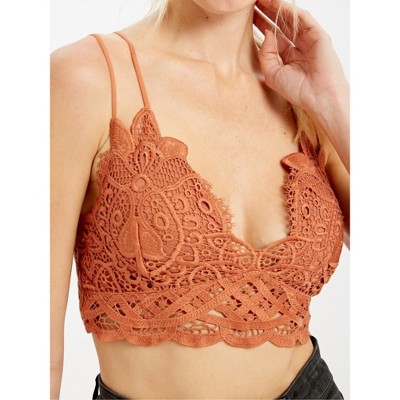 Women's Doily Crochet Lace Bralette - WISHLIST