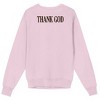 Kane Brown Thank God Crew Neck Long Sleeve Cradle Pink Adult Sweatshirt - 2 of 4