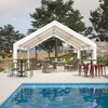 PAGED 20x15FT Patio Canopies and Gazebos with 1 Doors and 7 Windows, Waterproof, UV Protection Gazebo Pavilion Shelter Tent for Party, White - 2 of 4