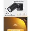 YANSUN 2-Pack 1W Plug-in Light-Controlled Night Light, Cylindrical, Adjustable, Amber Light, U.S. Two-Prong Plug - 4 of 4